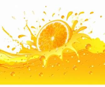 Splashing Orange