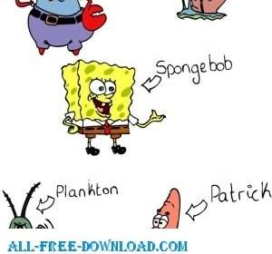 Spongebob Squarepants Dan Teman-teman