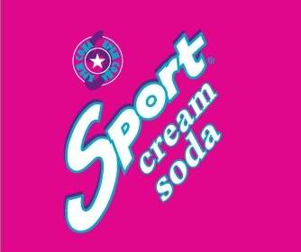 Logo De Soda De Sport Crema