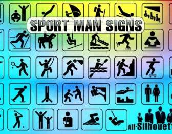 Sport Mann Zeichen