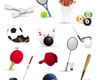 Sportsrelated Icons Vector