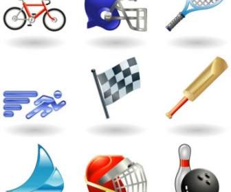 Sportsrelated Icons Vector
