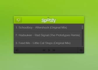 Spotify Mini-Player-psd