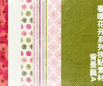 Spring Series Of Collage Background Papers A