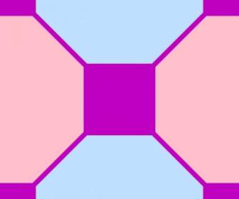 正方形、八角形のパターン クリップ アート