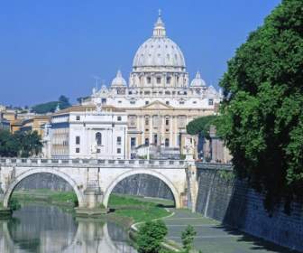 세인트 피터 성당 벽지 이탈리아 세계