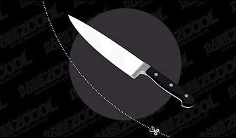 سكين الفولاذ المقاوم للصدأ المتجهات المواد