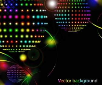 Bintang Lampu-lampu Neon Yang Terang Vektor
