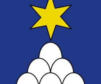 卵 Wipp Sternenberg の紋章クリップ アートの 3 つ星します。