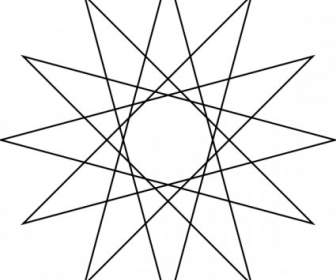 星多角形クリップ アート