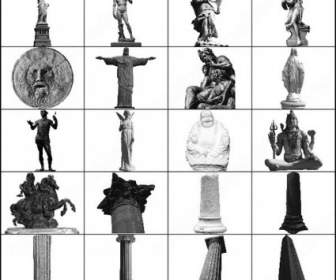 Statuen Und Spalten Pinsel