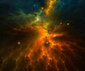 Stellar Cascade Nebula Wallpaper Space Nature