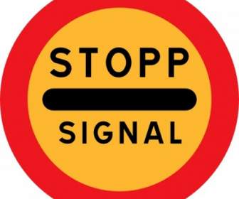 Stopp-Signal-Schild-ClipArt-Grafik