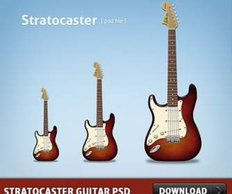Stratocaster กีตาร์ฟรี Psd