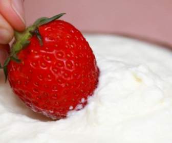 Strawberry Dipped In Cream