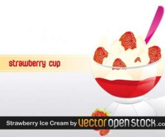 Erdbeer-Eiscreme