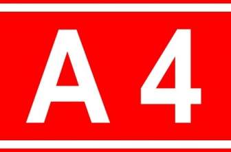 Straßenschild Etiketten A4-ClipArt