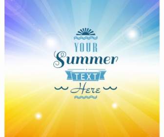 Summer Background With Text