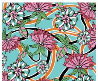 Summer Floral Wallpaper Vector Free
