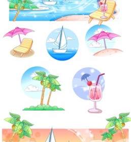 Summer Style Handdrawn Style Vector Series