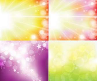 Sunlight With Shiny Vector Illustrations