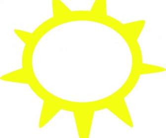 Sunny Weather Symbols Clip Art