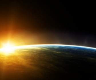 طبيعة الفضاء خلفيات شروق الشمس