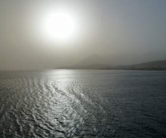 Pôr Do Sol Mar Grécia