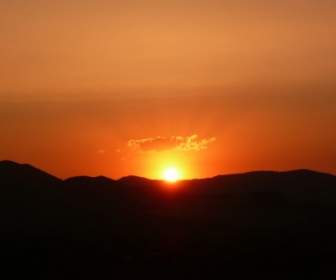 Sonnenuntergang Spanien-Sommer