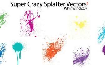 Vector De Salpicadura Super Crazy
