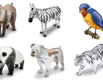 Vista Super Pack De Iconos De Animales