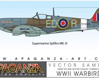 Supermarine Spitfire Mkiii вектор
