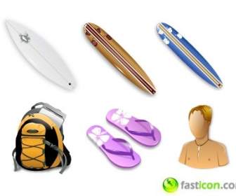 Surf Pack Di Icone Icone