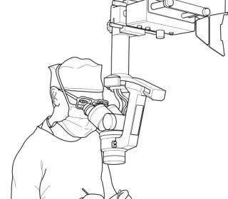 Surgeon During Operation Clip Art
