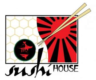 Logotipo Da Casa De Sushi
