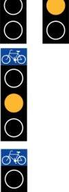 Swedish Bike Road Sign Traffic Light Clip Art