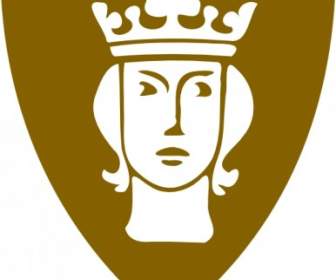 شعار السويدي الأبيض قصاصة فنية