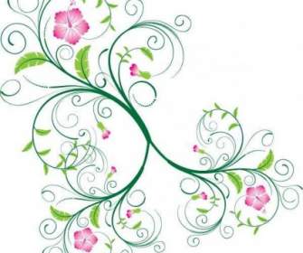 Swirl Floral Vector