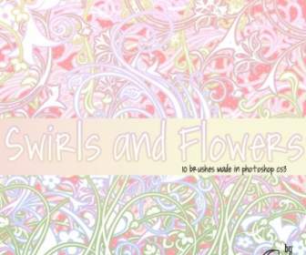 Swirls And Flowers Brushes