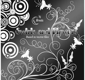 Swirls And Flowers Brushes Ps