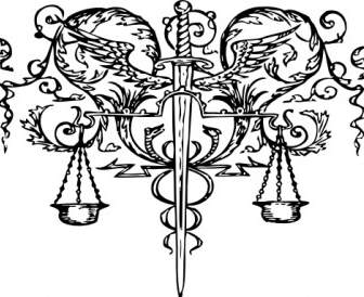 Sword Of Justice Tattoo Clip Art
