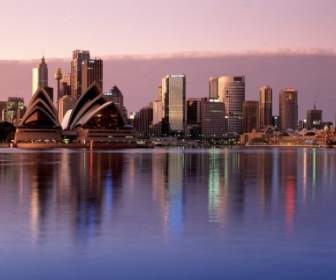 オーストラリア世界シドニー反射を壁紙します。