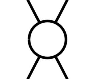 رمز الصليب رمز التبديل قصاصة فنية