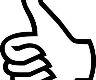 Símbolo Thumbs Up Clip-art