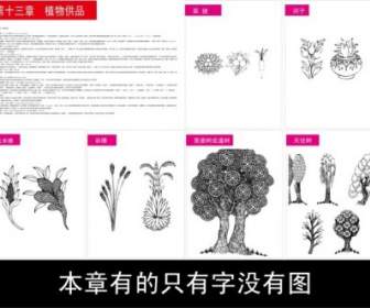 Symbole Des Tibetischen Buddhismus Und Die Abbildung Von Objekten Pflanzen Angebote-Vektor