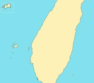 خريطة تايوان قصاصة فنية