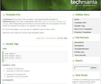 Techmania 서식 파일