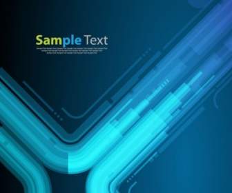 Technology Style Blue Abstract Background Vector