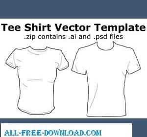 Tee Shirt Vector Template By M