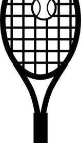 Raket Tenis Dan Bola Clip Art